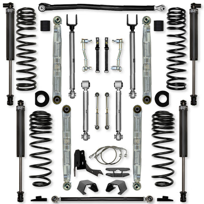 4.5 Inch X-Factor Pro Elite Mid-Arm Suspension System for Jeep Gladiator JT Gas Models Rock Krawler