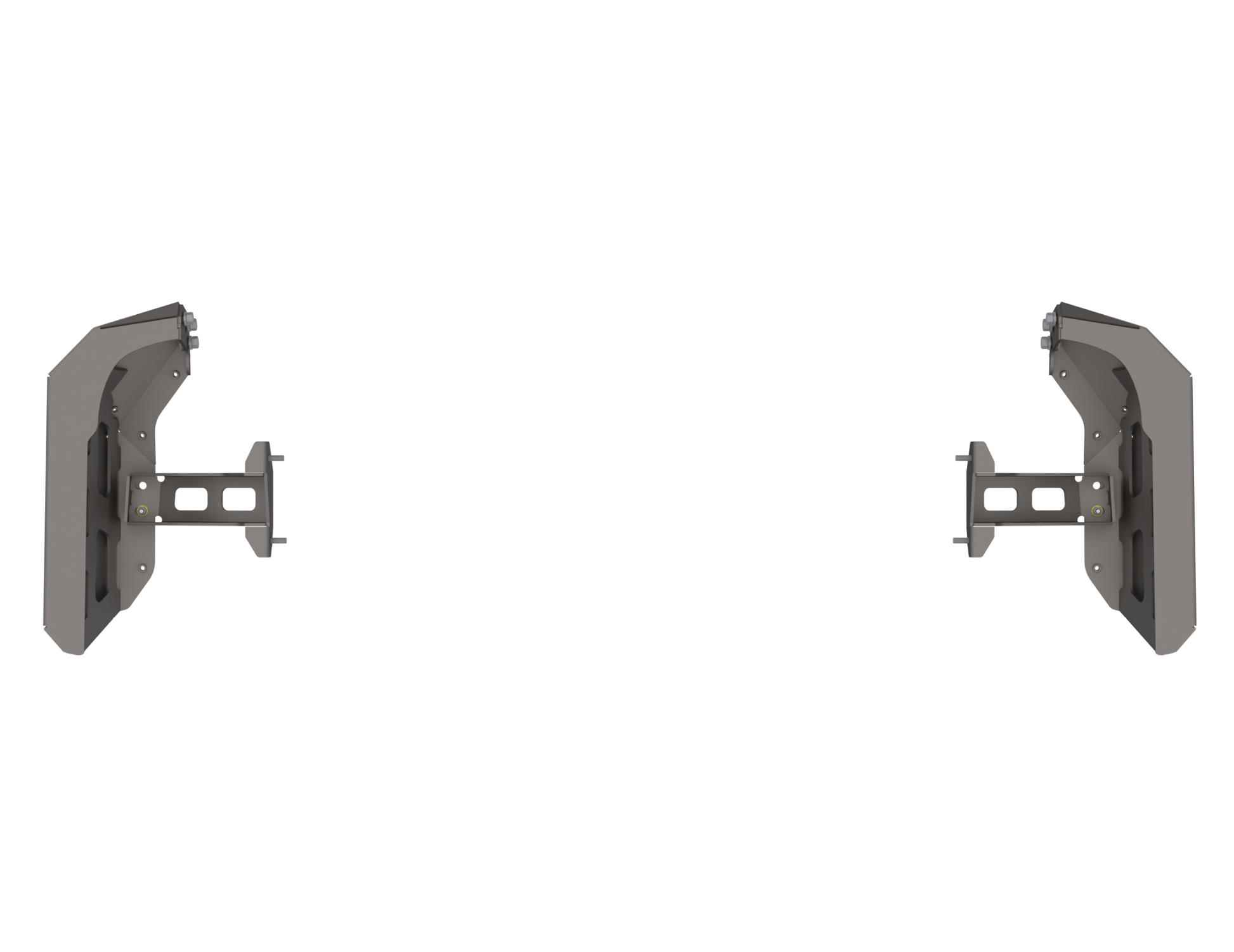 Artec Industries 07-Up Jeep Wranger/Gladiator High Clearance Rear Bumper Corner Pods Boatside Cut Powdercoat Steel