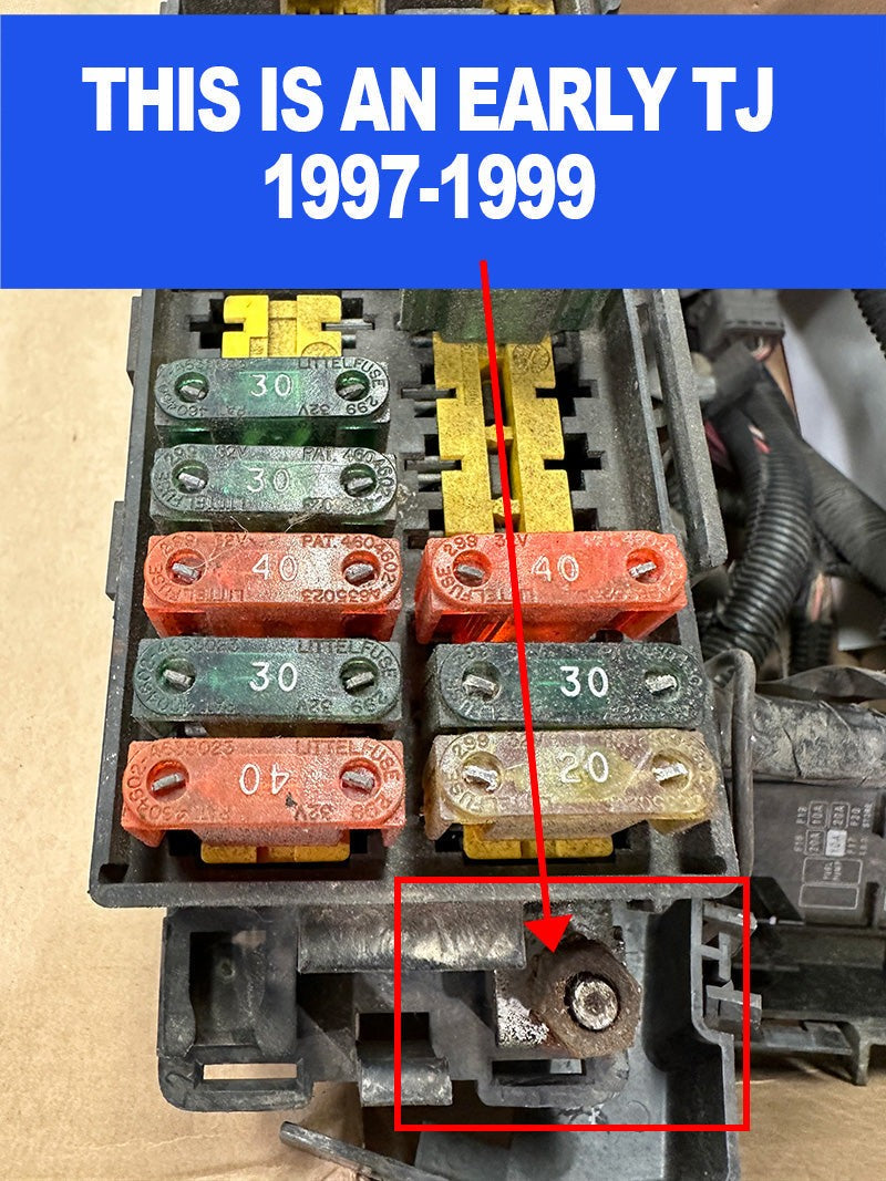 1999.5-2006 Jeep Wrangler TJ / LJ RHD Battery Cable Kit 4.0 Liter 1/0 Gauge Battery Cable Big7Kits-12