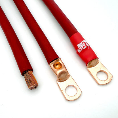 1991-1995 Jeep Wrangler YJ Battery Cable Kit 2.5 Liter 1/0 Gauge Battery Cable Big7Kits-8
