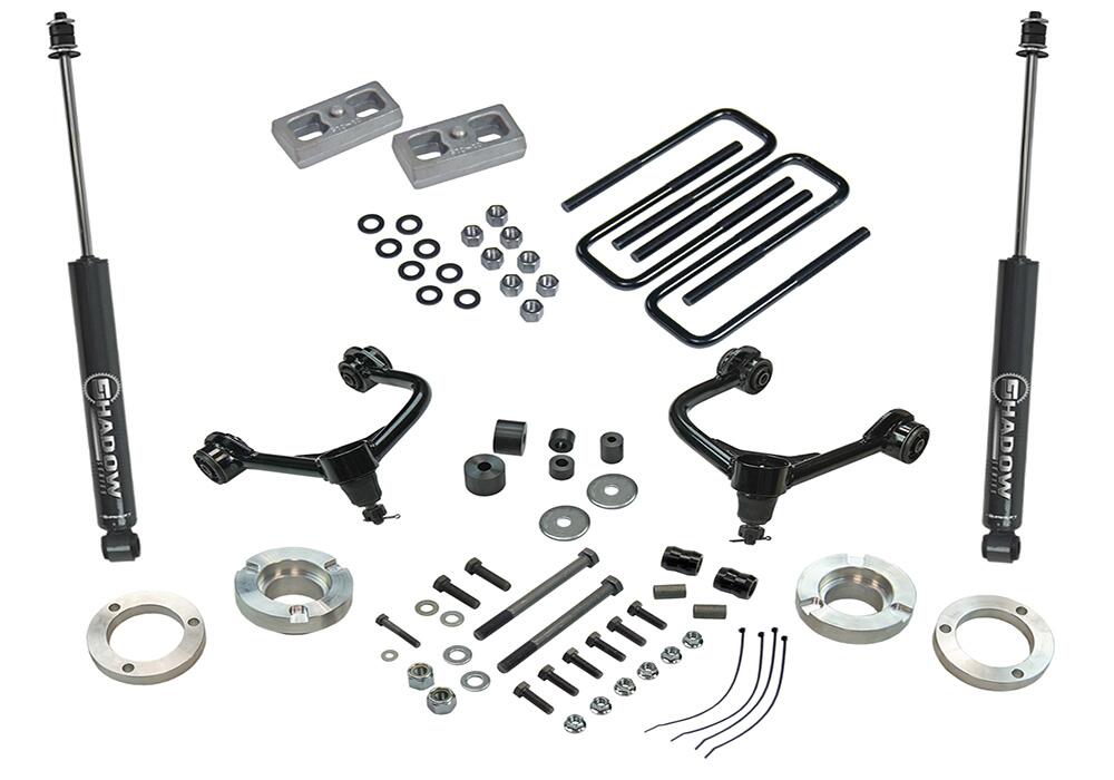 3 Inch Lift Kit with Shadow Shocks 2005-2023 Toyota Tacoma (will not fit Trd Pro models)(will Not fit 2WD with 5-lug wheels) Superlift-1