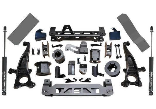 7 Inch Lift Kit 2022-2025 Toyota Tundra 4WD Does not fit Xsp-X or Trd Pro models Requires 20 Inch rims or larger Superlift