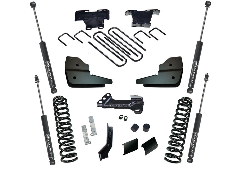 4 Inch Lift Kit 2023-2025 Ford F-250/350 4WD with Diesel Engine without Auto Leveling Headlight Function with Shocks Superlift-8