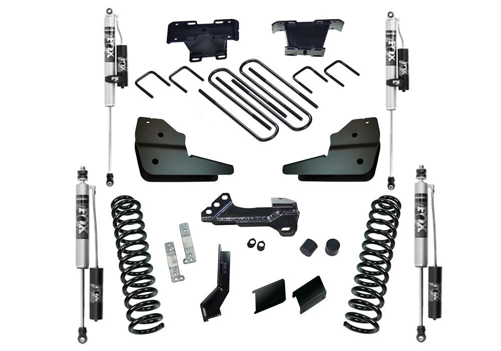 4 Inch Lift Kit 2023-2025 Ford F-250/350 4WD with Diesel Engine without Auto Leveling Headlight Function with Shocks Superlift-2