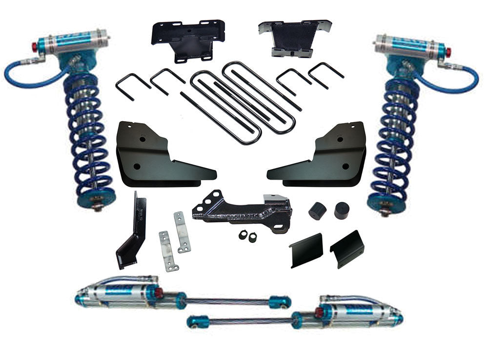 4 Inch Lift Kit 2023-2025 Ford F-250/350 4WD with Diesel Engine without Auto Leveling Headlight Function with Shocks Superlift