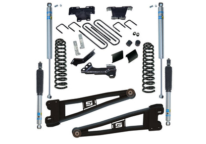 4 Inch Radius Arm Lift Kit 2023-2025 Ford F-250/F-350 4WD Diesel Engine with Bilstein Shocks Will Not work with Auto Leveling Headlight Function Superlift-1