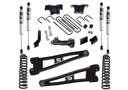 4 Inch Radius Arm Lift Kit 2023-2025 Ford F-250/F-350 4WD Diesel Engine with Fox 2.0 Shocks Will Not work with Auto Leveling Headlight Function Superlift-1