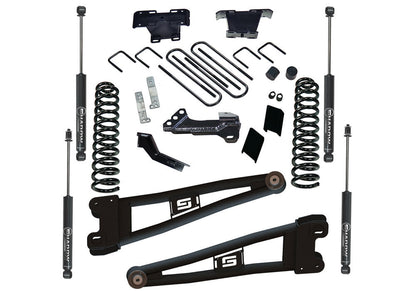 4 Inch Radius Arm Lift Kit 2023-2025 Ford F-250/F-350 4WD Diesel Engine with Shocks Will Not work with Auto Leveling Headlight Function Superlift-1