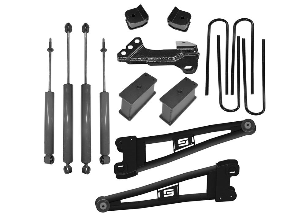 2 Inch Spacer Lift Kit 2023-2025 Ford F-250/F-350 4WD with Radius Arms and Shocks Will Not work with Auto Leveling Headlight Function Superlift