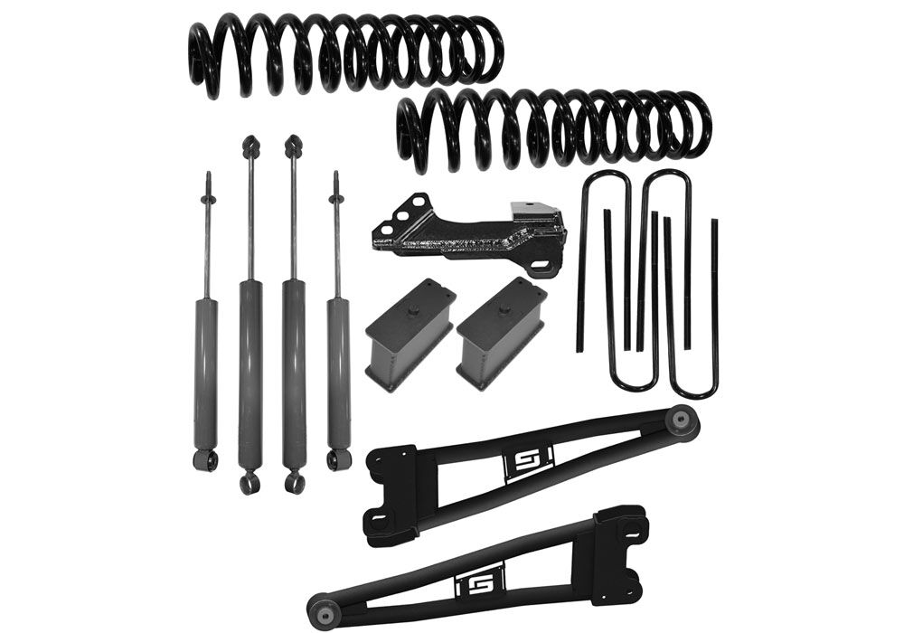 2 Inch Coil Spring Lift Kit 2023-2025 Ford F-250/F-350 4WD with Radius Arms and Shocks Will Not work with Auto Leveling Headlight Function Superlift
