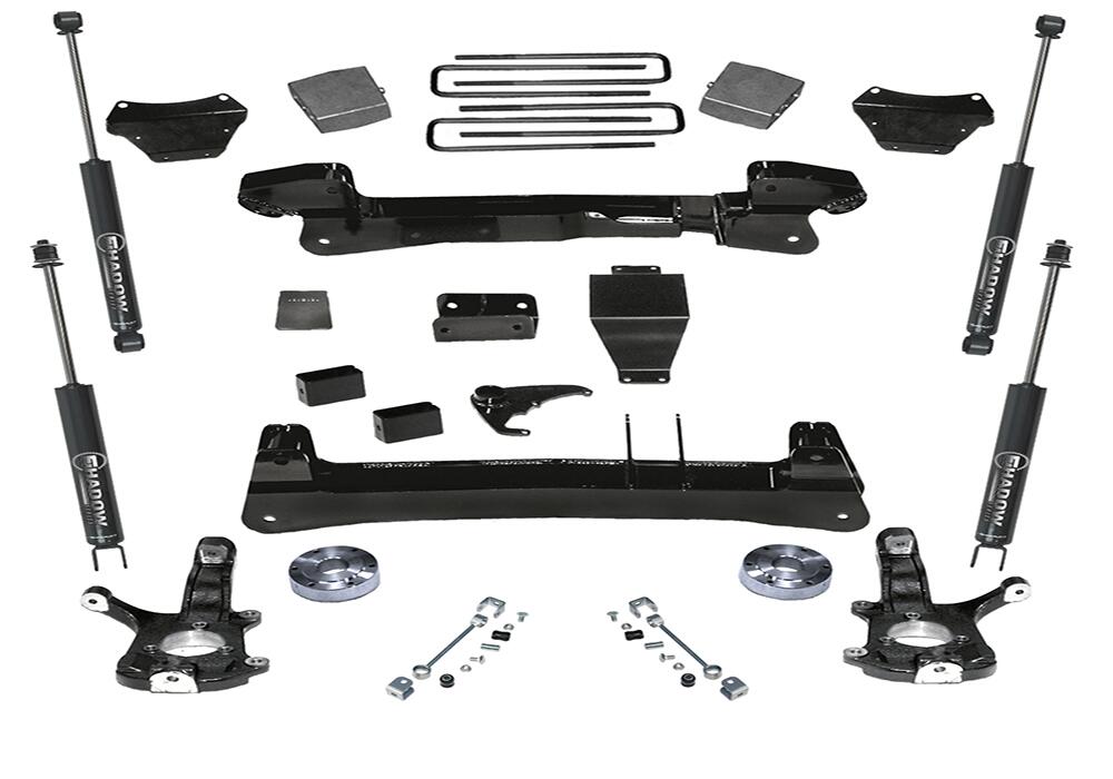 6 Inch Lift Kit 1999-2006 Chevy Silverado and GMC Sierra 1500 4WD Knuckle Kit with Shocks Superlift-8