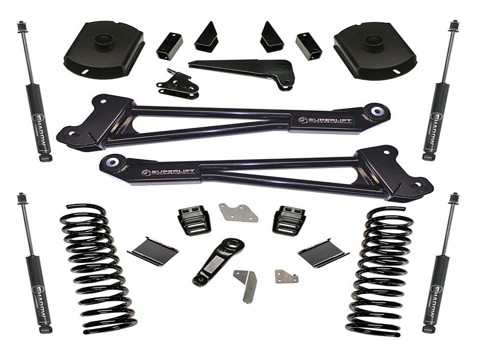 4 Inch Lift Kit 2014-2018 Ram 2500 4WD Diesel Engine Replacement Radius Arms with Shocks Superlift-6