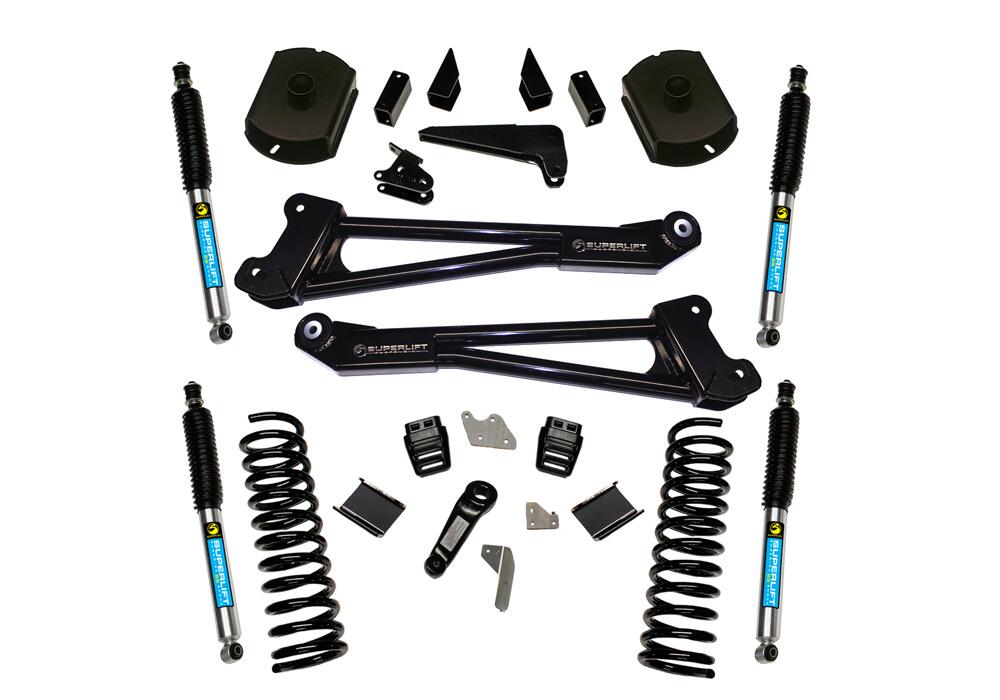 4 Inch Lift Kit 2014-2018 Ram 2500 4WD Diesel Engine Replacement Radius Arms with Shocks Superlift-4