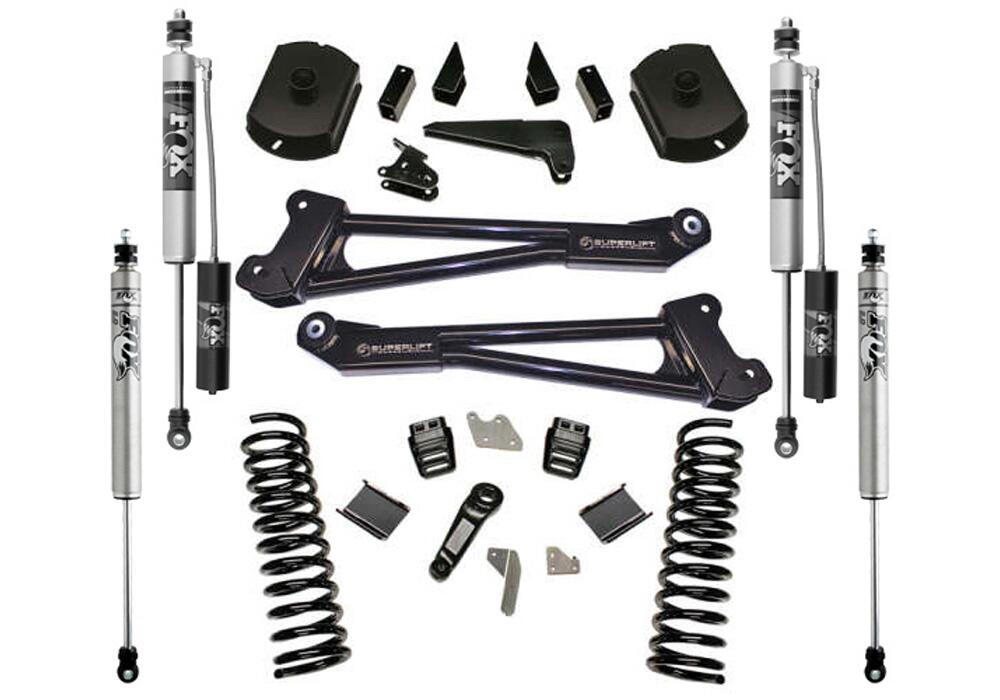 4 Inch Lift Kit 2014-2018 Ram 2500 4WD Diesel Engine Replacement Radius Arms with Shocks Superlift