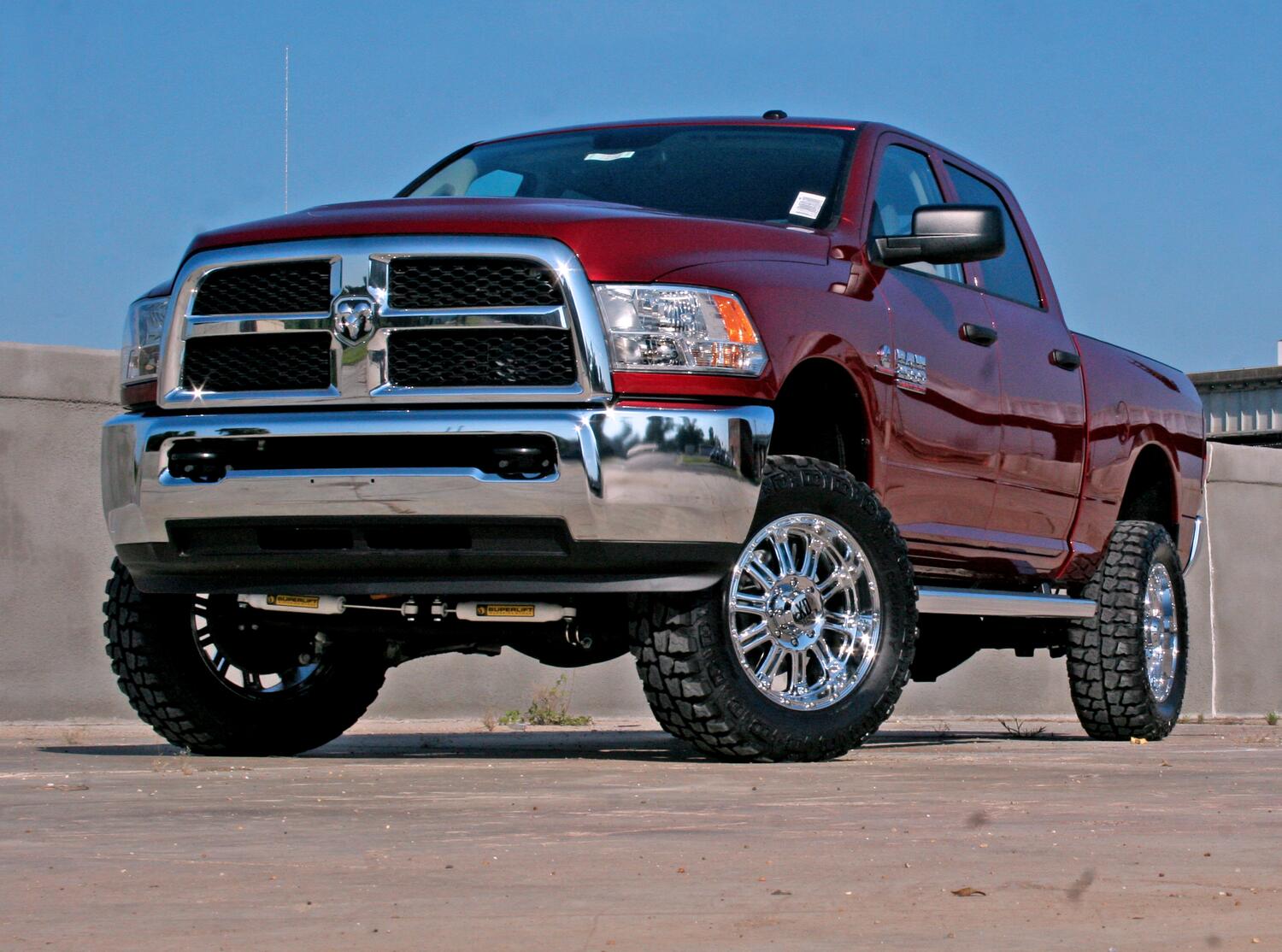 4 Inch Lift Kit 2014-2018 Ram 2500 4WD Diesel Engine Replacement Radius Arms with Shocks Superlift-8