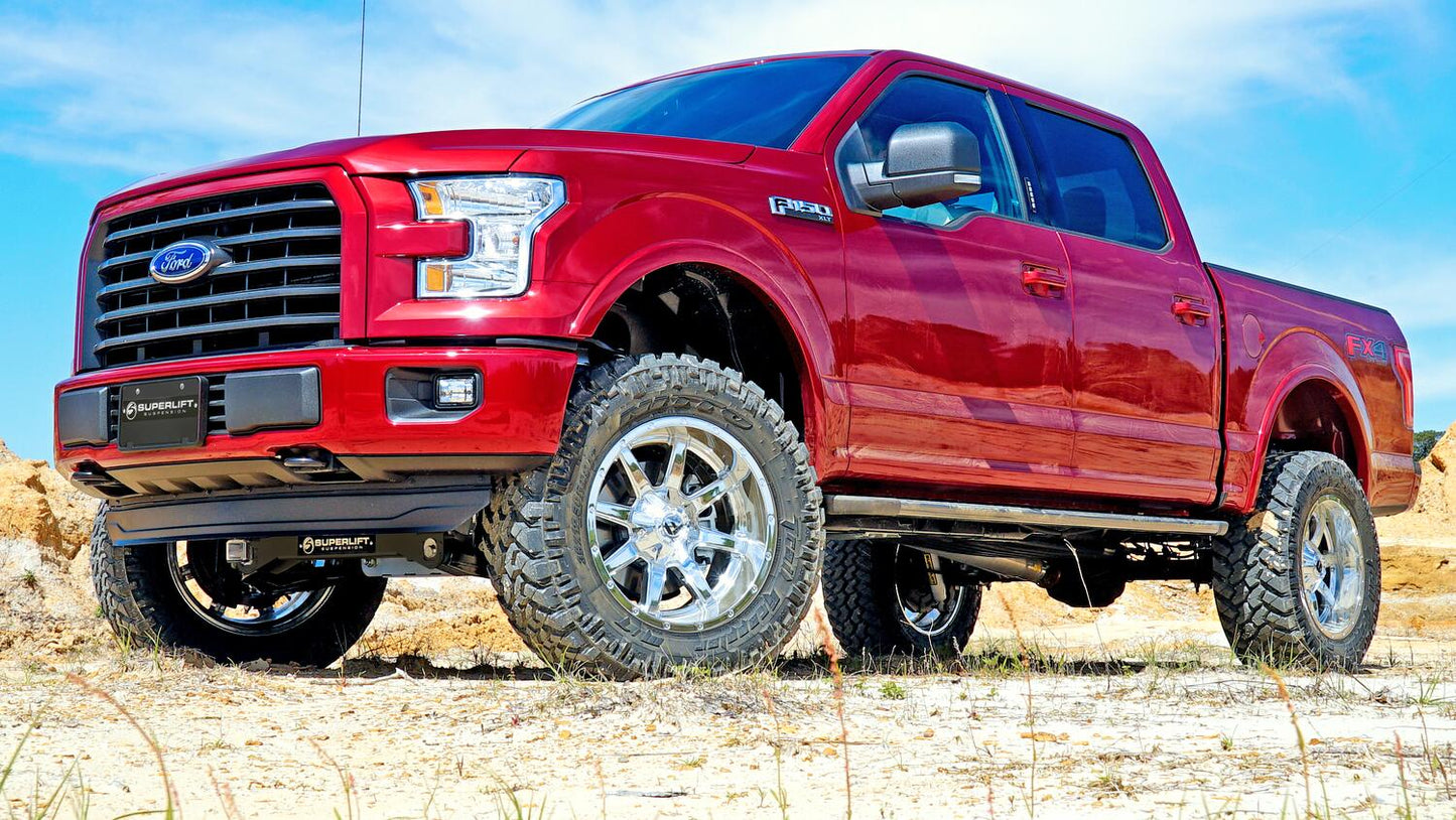 4.5 Inch Lift Kit 2015-2020 Ford F-150 4WD with Bilstein Rear Shocks Superlift-1