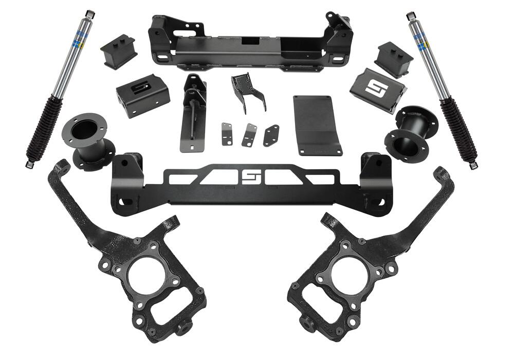 6 Inch Lift Kit 2021-2024 Ford F-150 non-Raptor 4WD without Tremor Package with Shocks Superlift-9