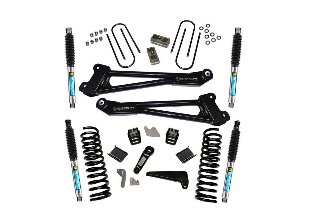 4 Inch Lift Kit 2013-2018 Dodge Ram 3500 4WD Diesel Engine Replacement Radius Arms with Shocks Superlift-2