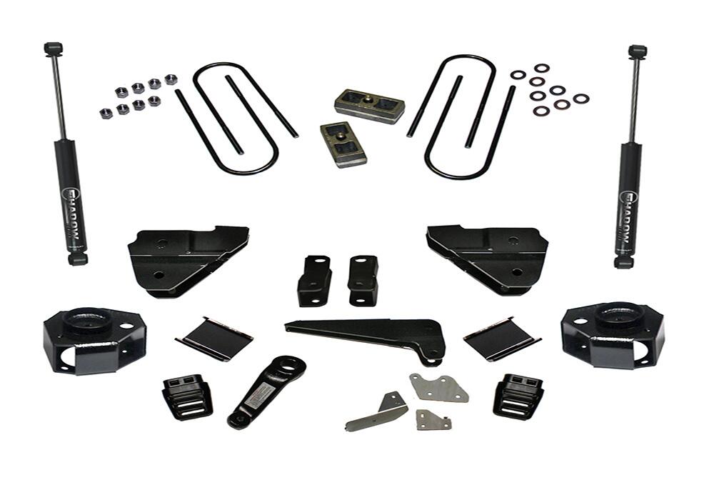4 Inch Lift Kit 2013-2018 Dodge Ram 3500 4WD with Front Shock Brackets and Rear Shocks Superlift