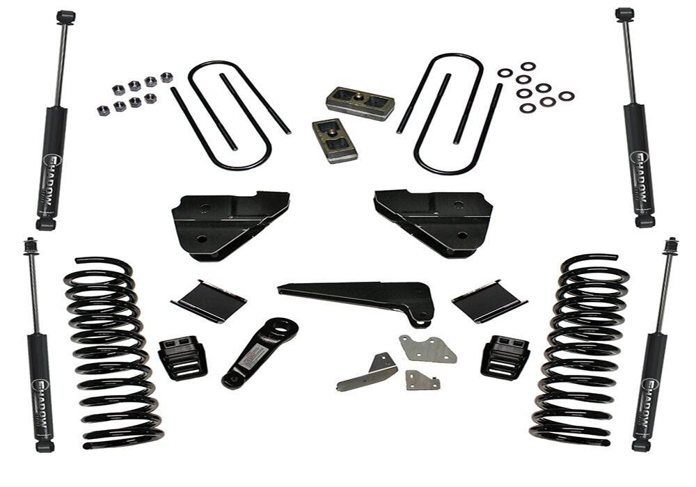 4 Inch Lift Kit 2013-2018 Dodge Ram 3500 4WD Diesel Engine with Shocks Superlift-2