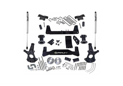 6.5 Inch Lift Kit 2014-2016 Chevy Silverado and GMC Sierra 1500 4WD with Cast Steel Control Arms with Shocks Superlift-4