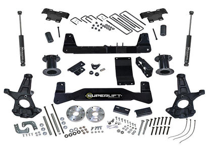 6.5 Inch Lift Kit 2014-2016 Chevy Silverado and GMC Sierra 1500 4WD with Cast Steel Control Arms with Shocks Superlift-15