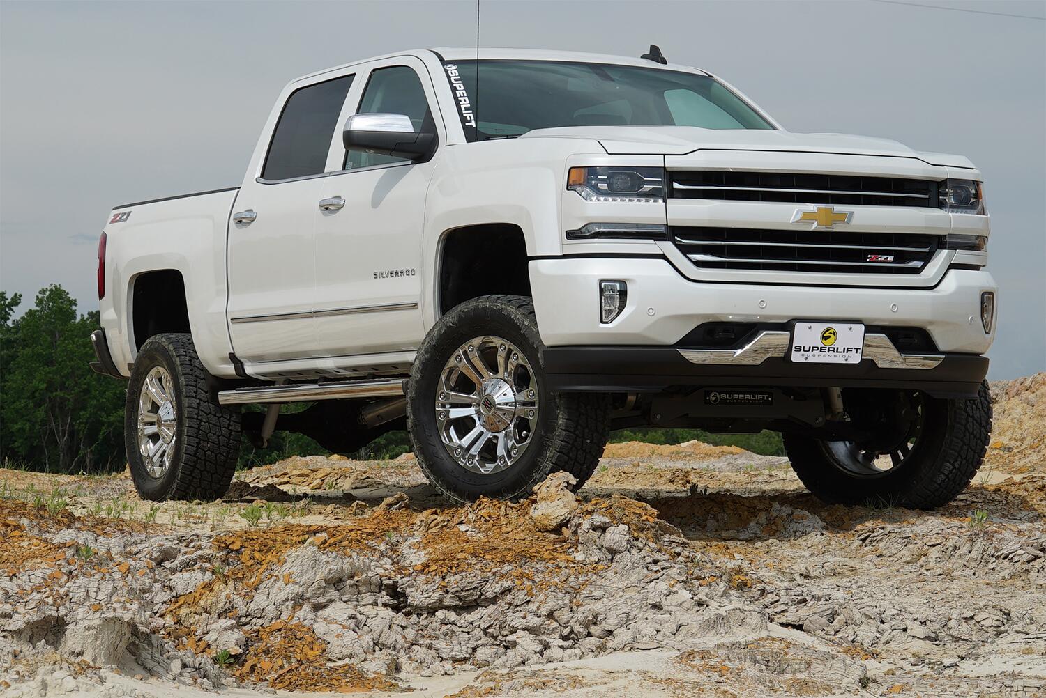 6.5 Inch Lift Kit 2014-2016 Chevy Silverado and GMC Sierra 1500 4WD with Cast Steel Control Arms with Shocks Superlift-16