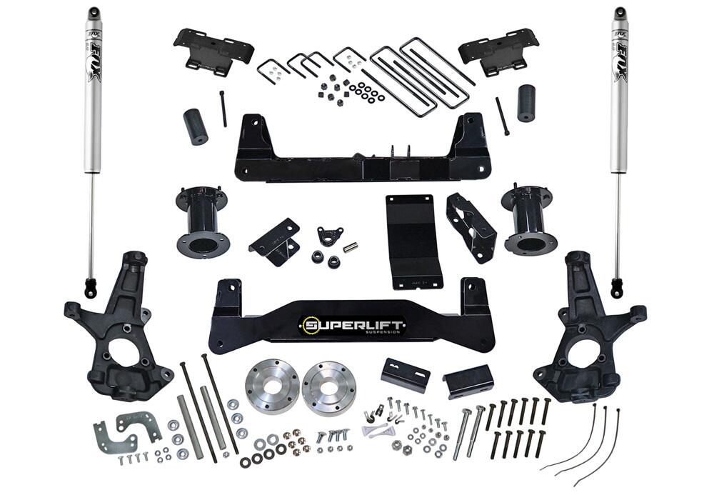 6.5 Inch Lift Kit 2014-2018 Chevy Silverado/GMC Sierra 1500 4WD with Aluminum or Stamped Steel Control Arms Superlift-4
