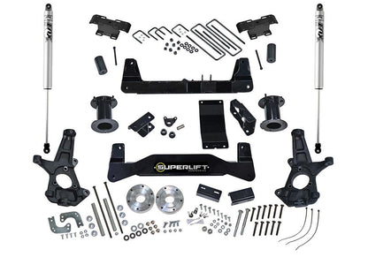 6.5 Inch Lift Kit 2014-2018 Chevy Silverado/GMC Sierra 1500 4WD with Aluminum or Stamped Steel Control Arms Superlift-4