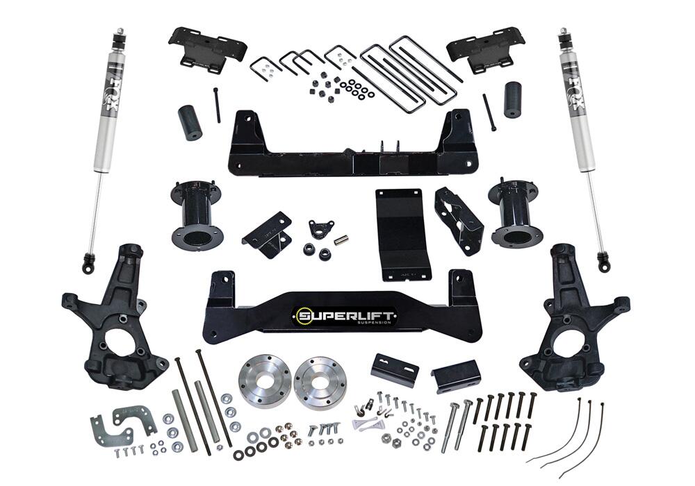 6.5 Inch Lift Kit 2007-2013 Chevy Silverado and GMC Sierra 1500 4WD with Shocks Superlift-4