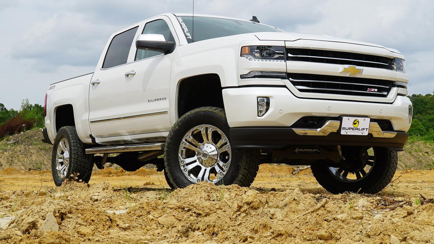 6.5 Inch Lift Kit 2007-2013 Chevy Silverado and GMC Sierra 1500 4WD with Shocks Superlift-2