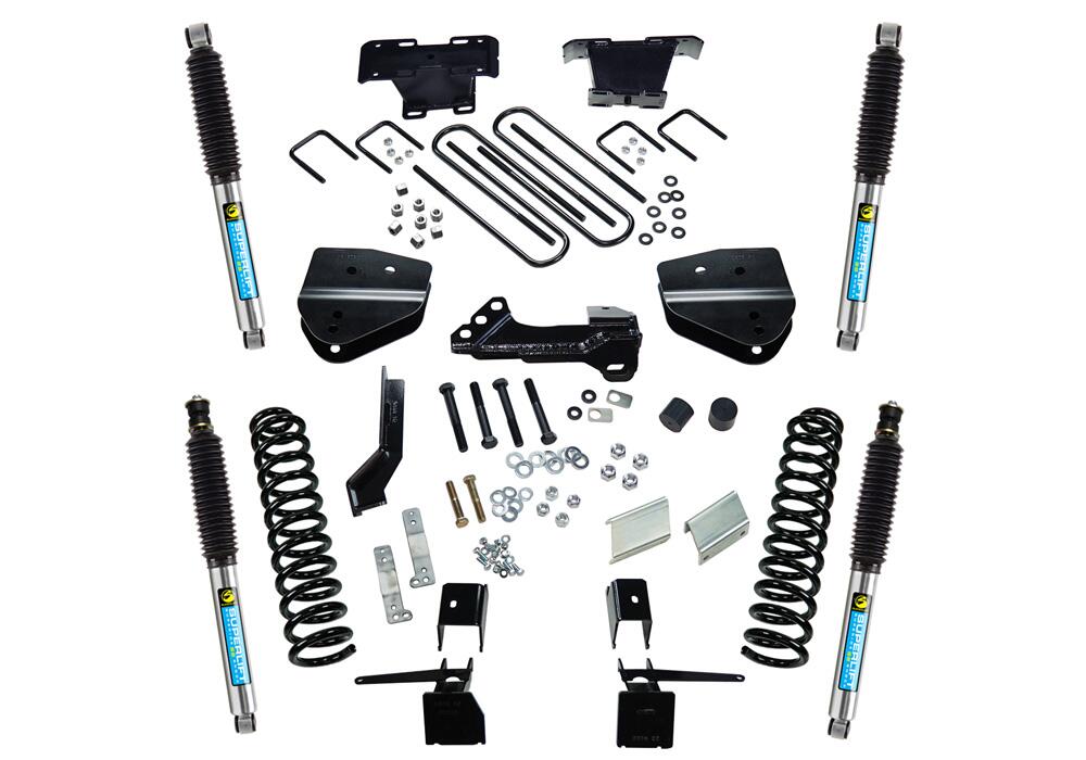 4 Inch Lift Kit 2017-2022 Ford F-250 and F-350 Super Duty 4WD with Shocks Diesel Only Superlift-5