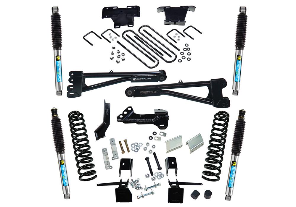 4 Inch Radius Arm Lift Kit 2017-2022 Ford F-250 and F-350 Super Duty 4WD with Shocks Diesel Only Superlift-1