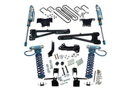 4 Inch King Edition Radius Arm Lift Kit 2017-2022 Ford F-250 and F-350 Super Duty 4WD with King Front Coilovers and King Reservoir Rear Shocks Superlift-1