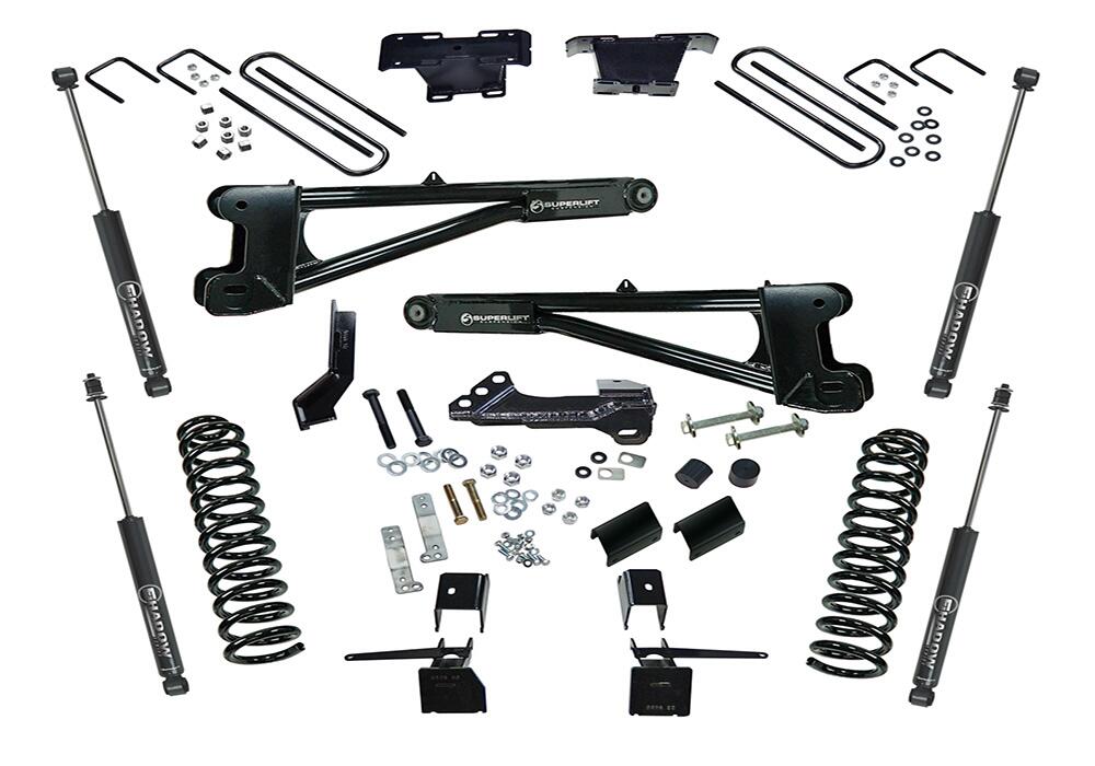 4 Inch Radius Arm Lift Kit 2017-2022 Ford F-250 and F-350 Super Duty 4WD with Shocks Diesel Only Superlift-3