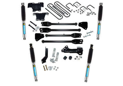 4 Inch 4-Link Lift Kit 2017-2022 Ford F-250 and F-350 Super Duty with Shocks 4WD Diesel Only Superlift-1