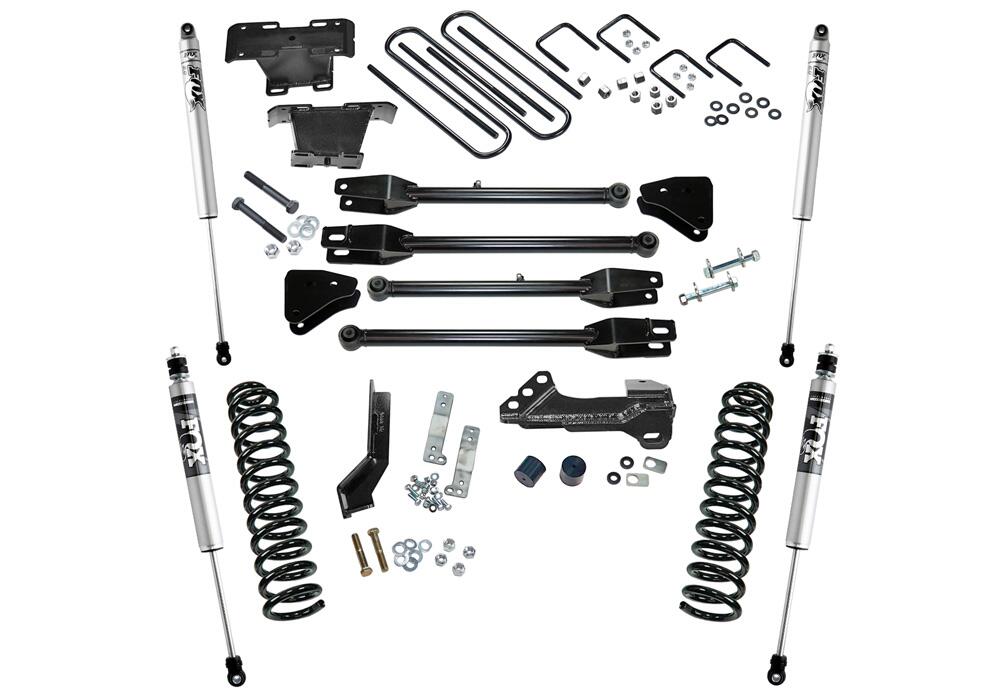 4 Inch Lift Kit 2017-2022 Ford F-250/350 4WD Diesel Engine with 4-Link Conversion with Fox 2.0 Shocks Superlift-2