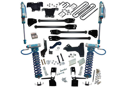 6 Inch King Edition 4-Link Lift Kit 2017-2022 Ford F-250 and F-350 Super Duty with King Front Coilovers and King Reservoir Rear Shocks 4WD Superlift-1
