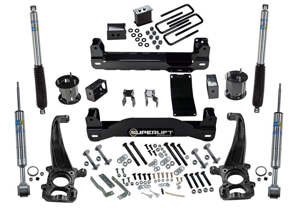 6 Inch Lift Kit 2004-2008 Ford F-150 4WD with Bilstein Rear Shocks Superlift-3