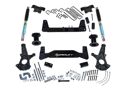 6.5 Inch Lift Kit 2007-2016 Chevy Silverado and GMC Sierra 2WD with Cast Steel Control Arms with Shocks Superlift-8