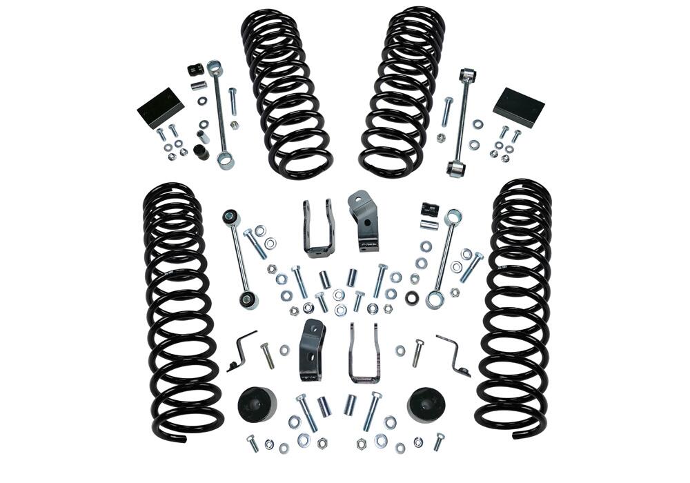 2.5 Inch Dual Rate Coil Lift Kit 2018-2025 Jeep Wrangler JL Unlimited Including Rubicon with Shocks Superlift-13