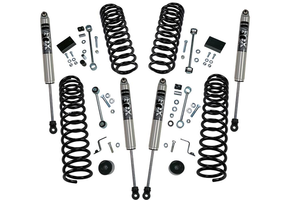 2.5 Inch Dual Rate Coil Lift Kit 2018-2025 Jeep Wrangler JL Unlimited Including Rubicon with Shocks Superlift-11