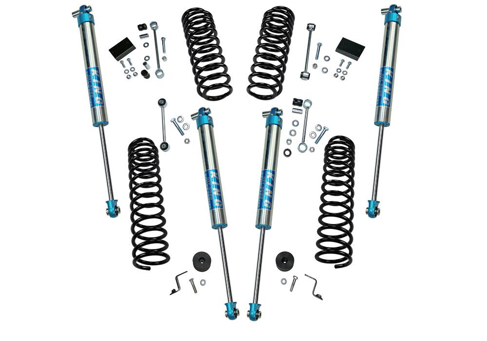 2.5 Inch Dual Rate Coil Lift Kit 2018-2025 Jeep Wrangler JL Unlimited Including Rubicon with Shocks Superlift-7