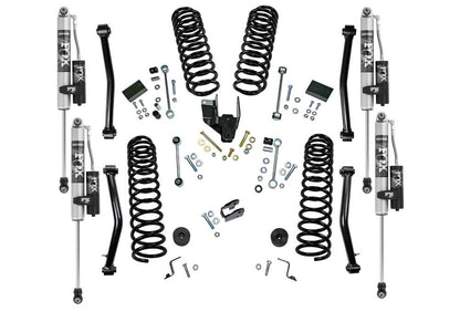 4 Inch Dual Rate Coil Lift Kit 2018-2025 Jeep Wrangler JL Unlimited 4-Door 4WD with Fox 2.0 Reservoir Shocks Will not fit Mojave Edition Superlift-2