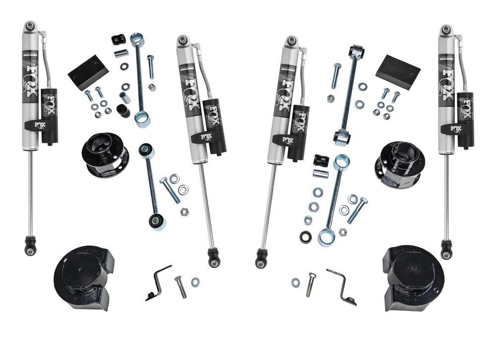 2.5 Inch inch Spacer Lift Kit 2018-2025 Jeep JL/Jlu Wrangler 2-Door/4-Door 4WD with Fox 2.0 Reservoir Shocks Will not fit Mojave Edition Superlift