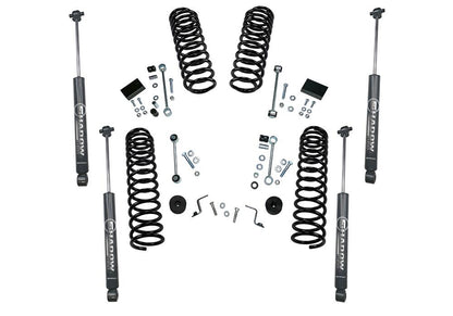 2.5 Inch Dual Rate Coil Lift Kit 2018-2025 Jeep Wrangler JL 2 Door Including Rubicon with Shadow Series Shocks Superlift