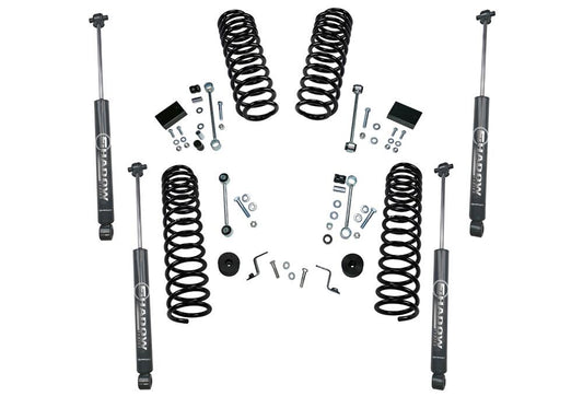 2.5 Inch Dual Rate Coil Lift Kit 2018-2025 Jeep Wrangler JL 2 Door Including Rubicon with Shadow Series Shocks Superlift