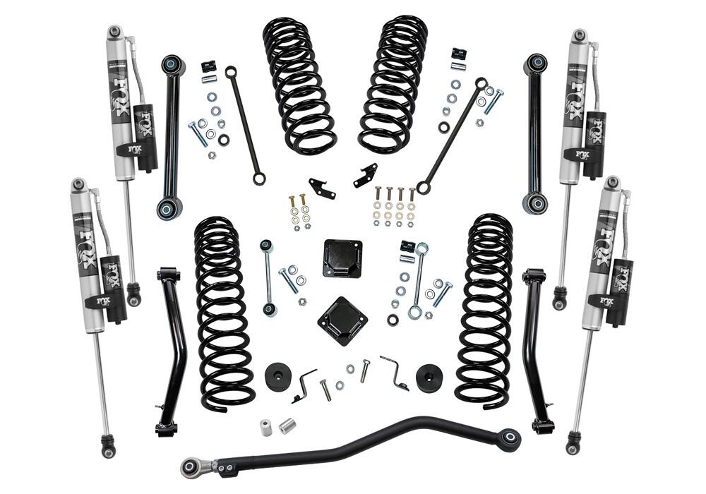 4 Inch Dual Rate Coil Lift Kit 2020-2025 Jeep Gladiator 4WD with Fox 2.0 Reservoir Shocks Will not fit Mojave Edition Superlift-1