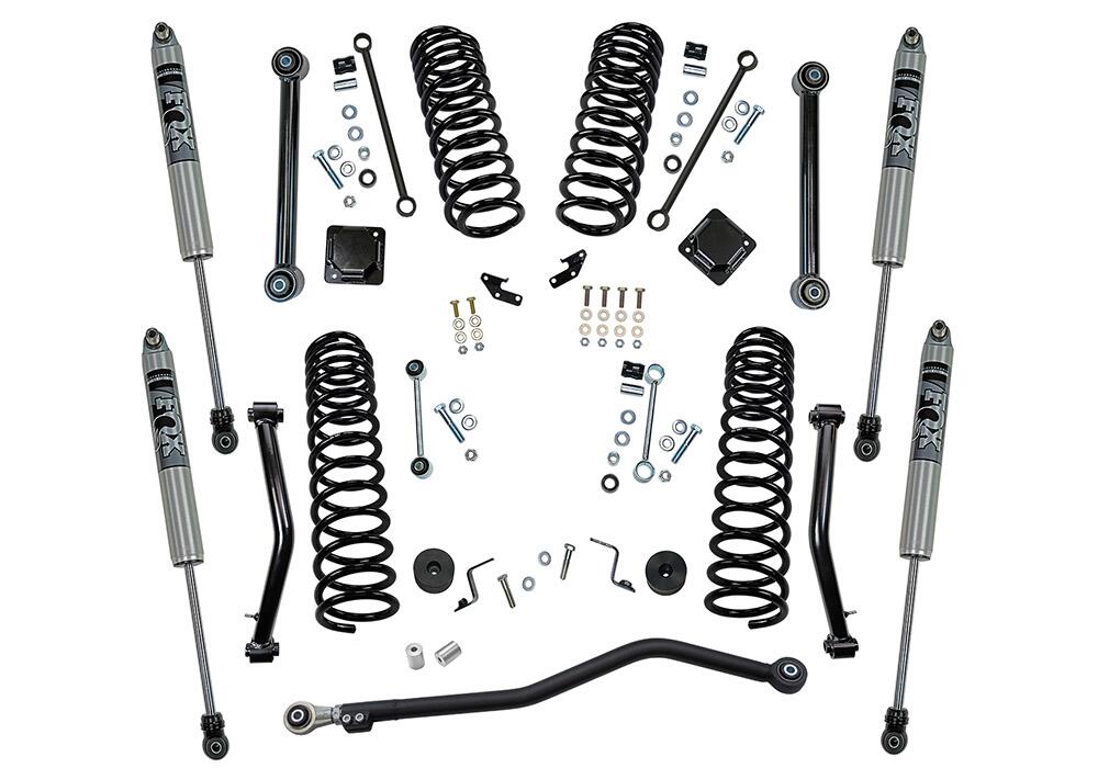 4 Inch Dual Rate Coil Lift Kit 2020-2025 Jeep Gladiator with Fox Shocks Will Not fit Mojave Edition Superlift-2