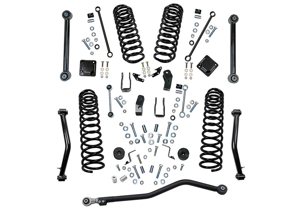 4 Inch Dual Rate Coil Lift Kit 2020-2025 Jeep Gladiator Including Rubicon with Shock Extensions Will Not fit Mojave Edition Superlift-2